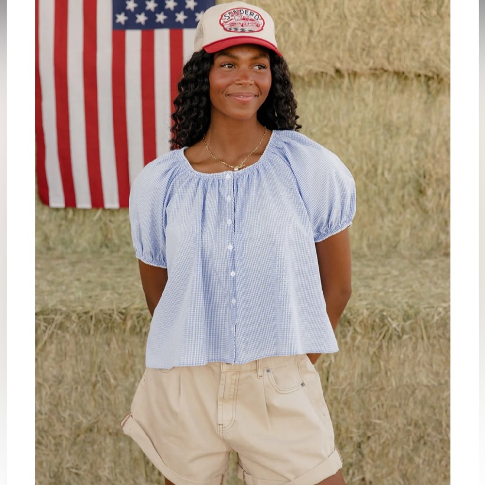 Roolee Gingham Blouse - image 1